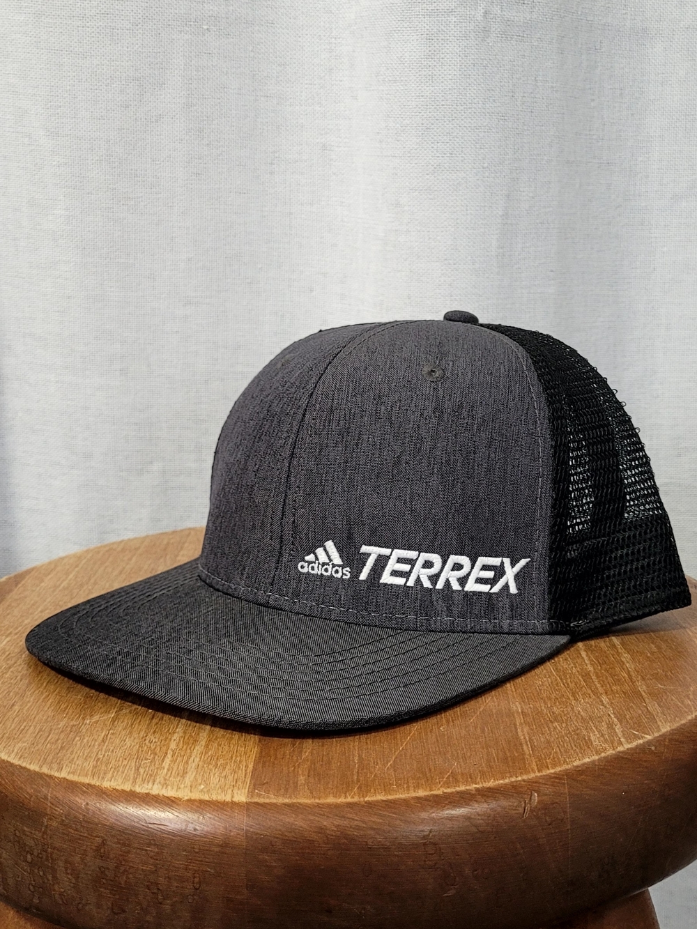 Adidas Terrex Mesh Snapback Trucker Hat Grey Black Gorpcore